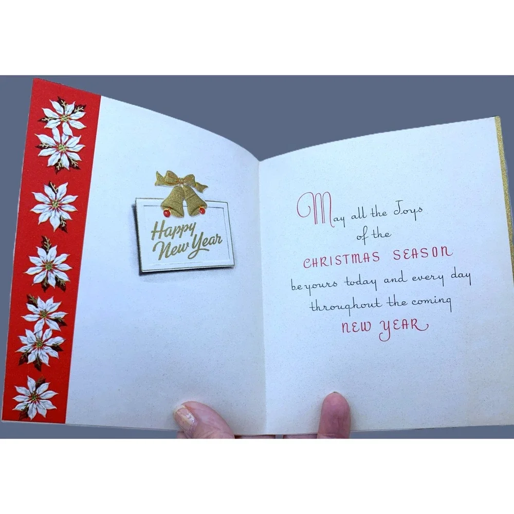 Vtg Merry Christmas Greetings Card Lot 